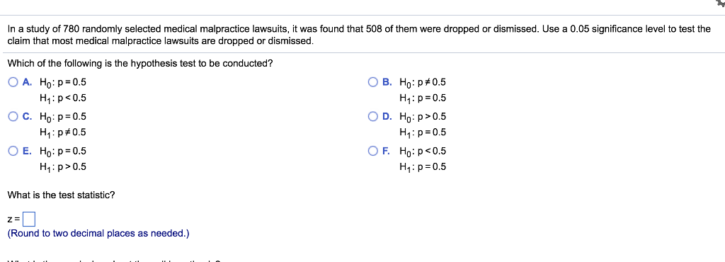 Solved In a study of 803 randomly selected medical