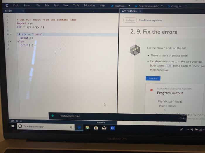 Solved Fix The Broken Code On The Left Need To Test Bot