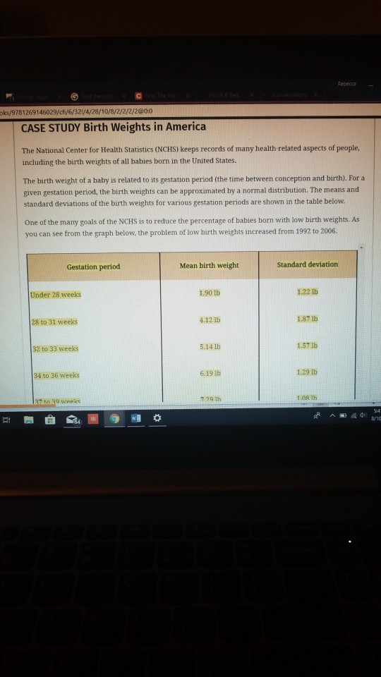 Case study birth weights in america answers 03 image
