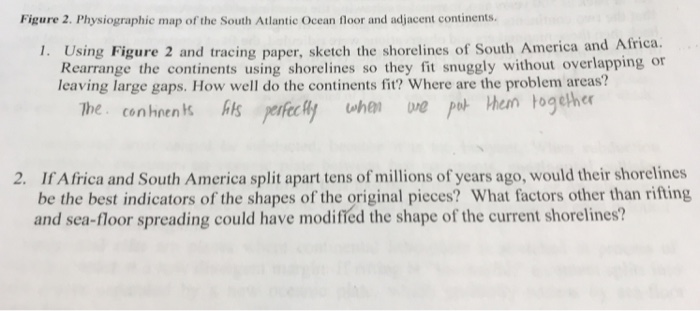 Solved Figure 2 Physiographic Map Of The South Atlantic