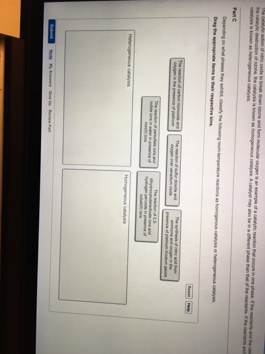 The Catalytic Action Of Nitric Oxide To Break Down Chegg Com