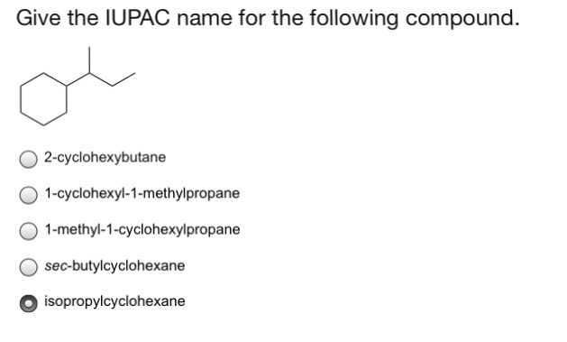 Solved Give The Iupac Name For The Following Compound 2