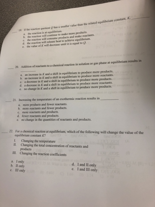 Solved If The Reaction Quotient O Has A Smaller Value Than Chegg Com Solved If The Reaction Quotient O Has A Smaller Value Than Chegg Com
