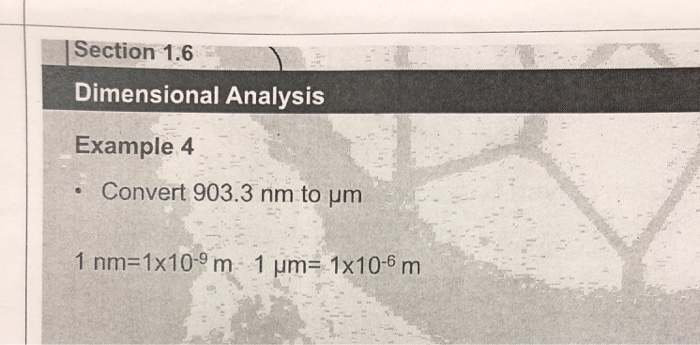 Solved Section 1 6 Dimensional Analysis Example4 Convert Chegg Com