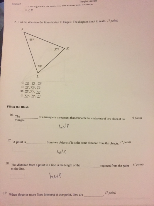 Ox 8 5 14 Name The Smallest Angle Of Abc The Chegg 