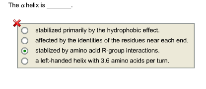 hydrophobic amino acids in alpha helix