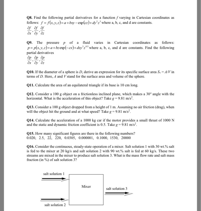 Solved Q1 Convert The Following Quantities To Their Metr Chegg Com