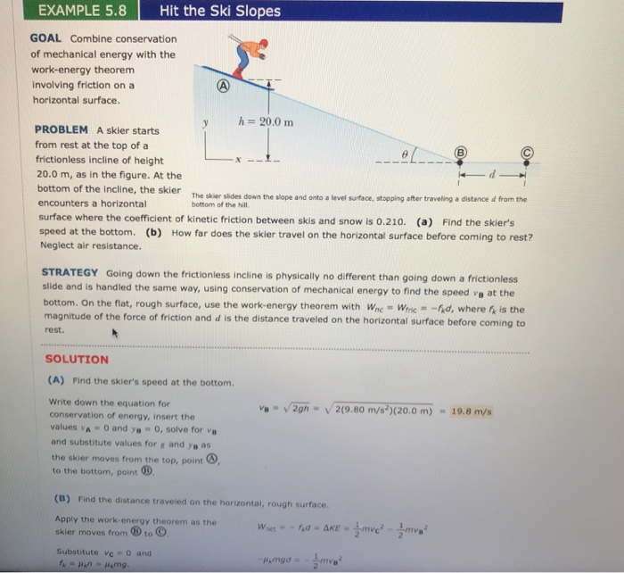 Solved EXAMPLE 5.8 Hit the Ski Slopes GOAL Combine