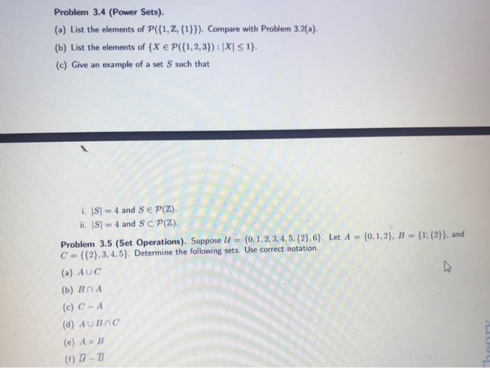 Solved Complete The Following Problems Show All Work And Chegg Com