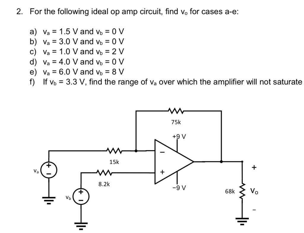 Solved 2 For The Following Ideal Op Amp Circuit Find Vo Chegg Com