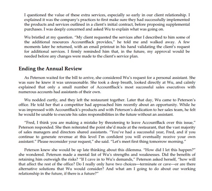 wendy peterson case study