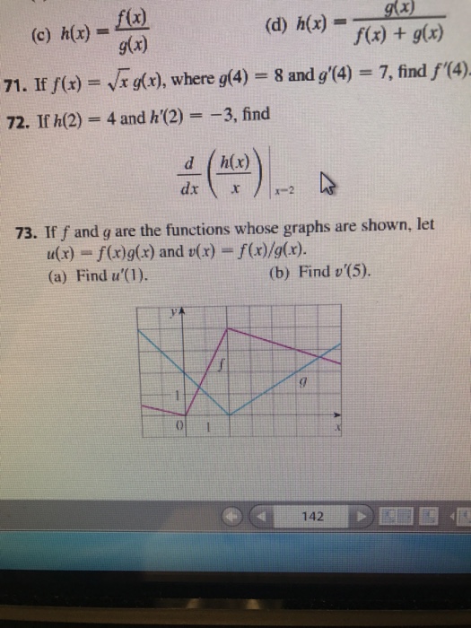 Solved If F X Squareroot X G X Where G 4 8 And G Chegg Com