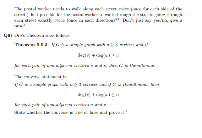 Solved Q1 Use Euler S Theorem To Prove The Following Th Chegg Com