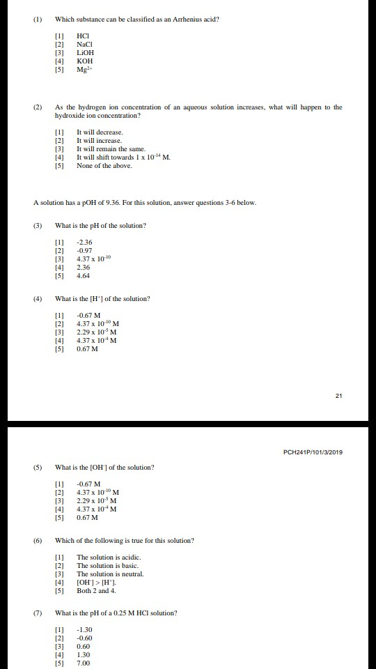 Solved (I) Which Substance Can Be Classified As An Arrhenius | Chegg.com Solved (I) Which Substance Can Be Classified As An Arrhenius | Chegg.com