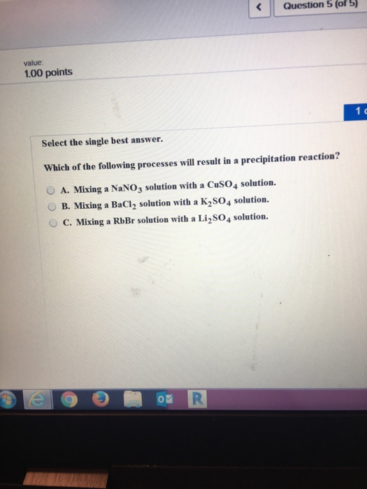 Solved Which Of The Following Processes Will Result In A