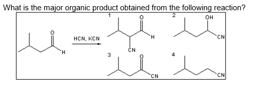 Solved What Is The Major Organic Product Obtained From Th Chegg Com