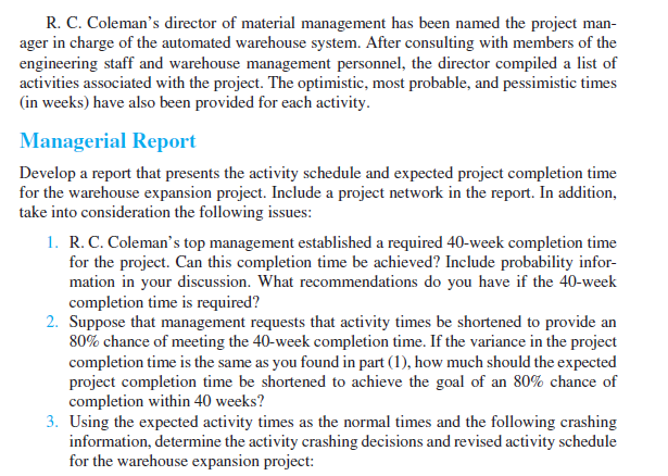 Read the below case problem and complete the following tasks (disregard the questions from the...-3