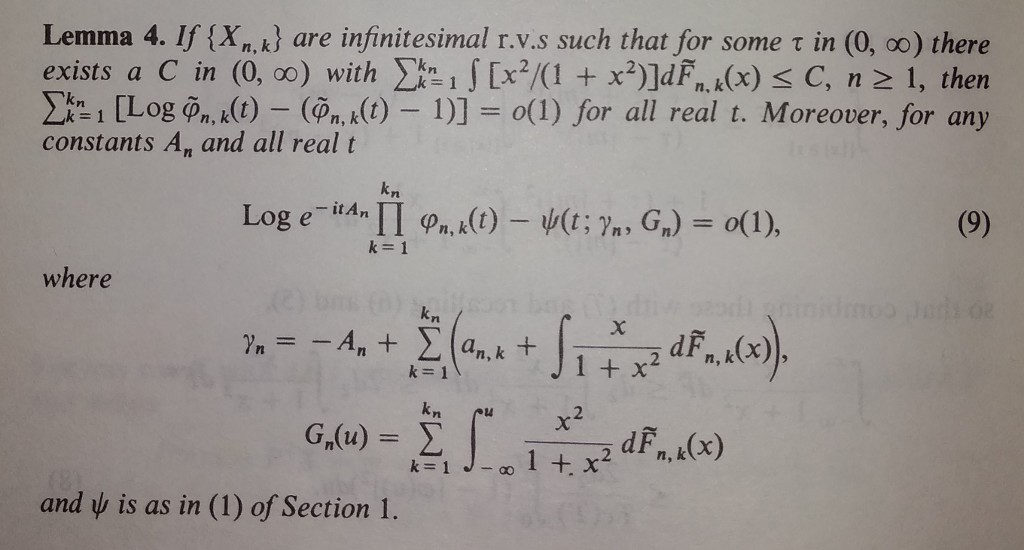 Solved Lemma 4 If K Are Infinitesimal R V S Such Th Chegg Com