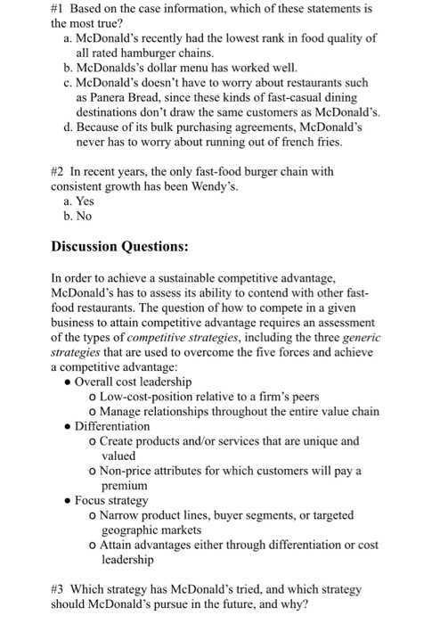 1 Based On The Case Information Which Of These Chegg Com