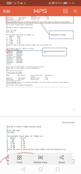 倒过93%-p 1 1:41 Edit or flights the eisolayed List E) Mobile View Tools Share