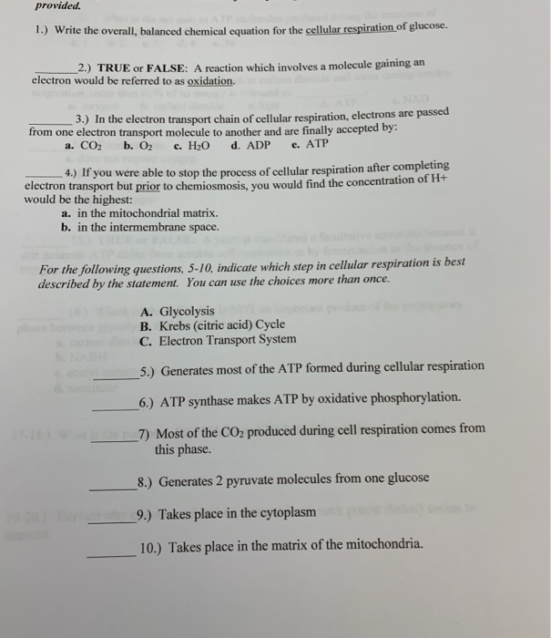 Solved Provided 1 Write The Overall Balanced Chemical Chegg Com