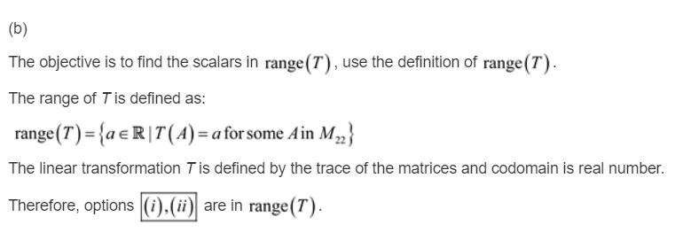 Solved Let T M22 R Be The Linear Transformation Define Chegg Com