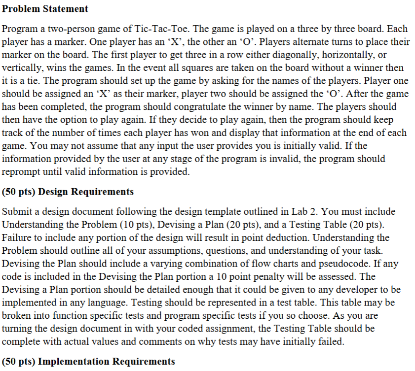 Solved Project Statement Tic-Tac-Toe is a simple and fun