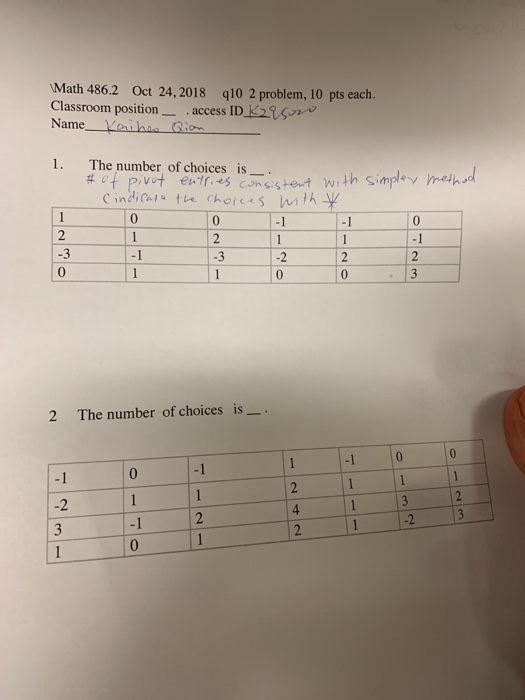 Solved Math 486 2 Oct 24 18 Q10 2 Problem 10 Pts Each Chegg Com