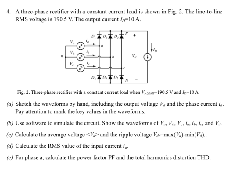 3 phase rectifier output voltage