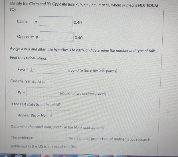 Solved A 1997 Study Found That 40 Of Published Mathemati