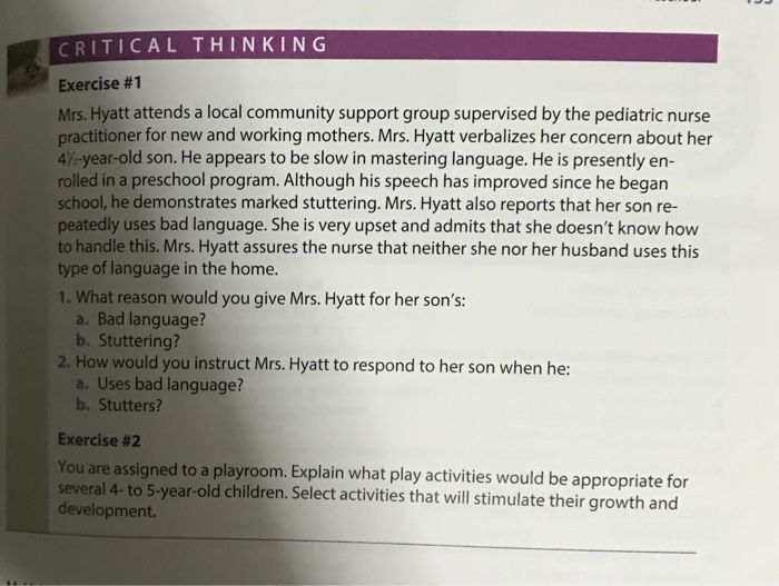 critical thinking nursing questions