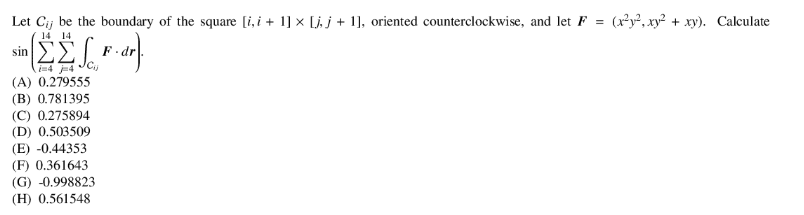 Solved Let Ij Be The Boundary Of The Square I I 1ik Chegg Com