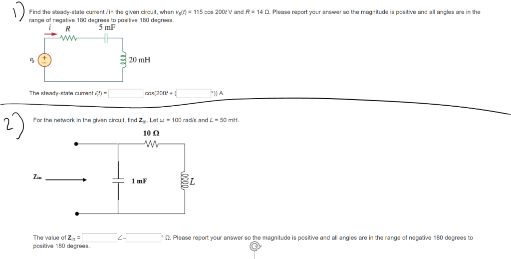 Solved Find The Steady State Current In The Given Circu Chegg Com