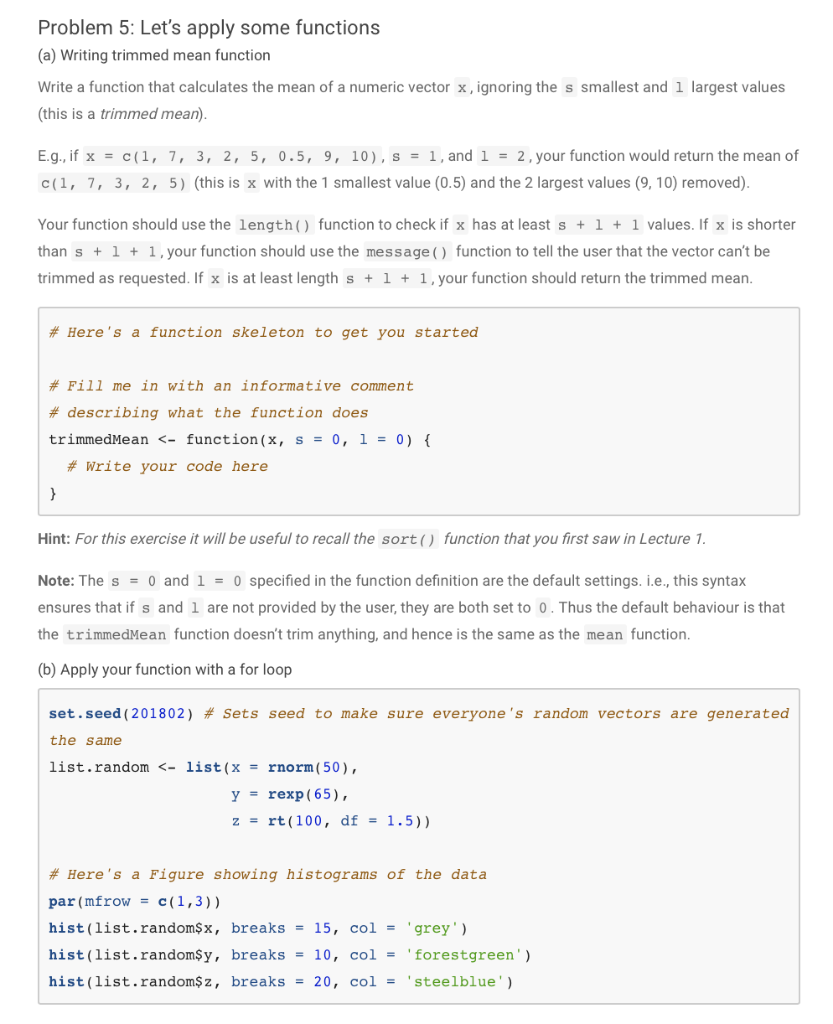 Problem 5 Let S Apply Some Functions A Writing Chegg Com