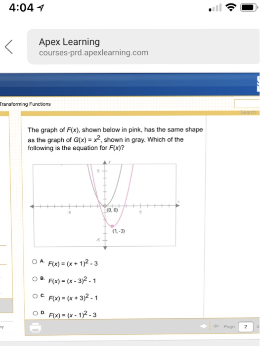 Solved 4 04 Apex Learning Courses Prd Apexlearning Com Chegg Com