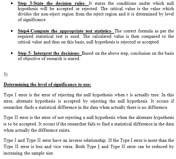 Question & Answer: Hypothesis Testing Hypothesis testing is a well-structured process that consists..... 2