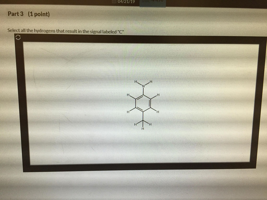 Solved 02 Question 4 Points Seep Below Is The H Nmr Spe