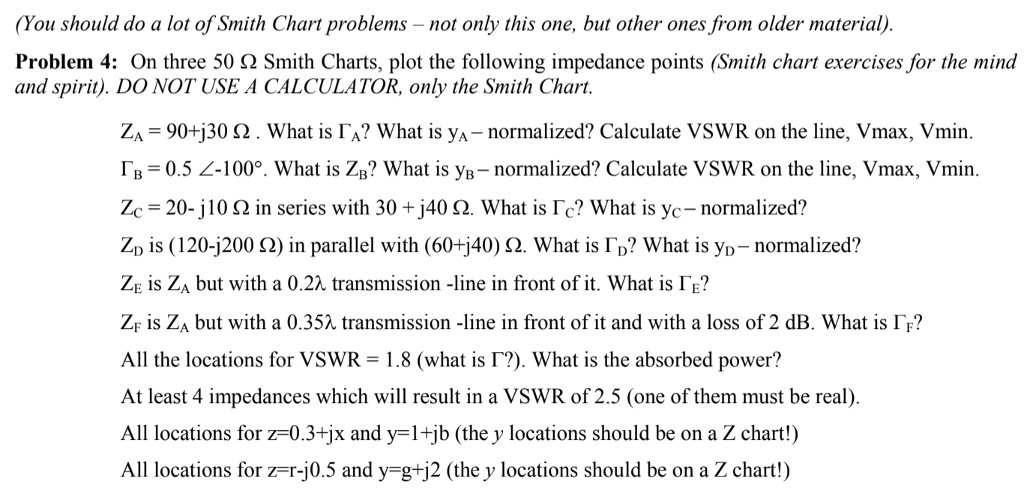 How To Solve Smith Chart Problems