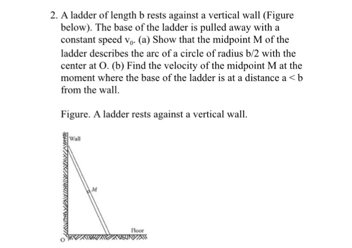 A ladder of length 26m rests against a wall. If it reaches a