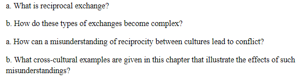 Solved A What Is Reciprocal Exchange B How Do These Ty Solved A What Is Reciprocal Exchange B How Do These Ty