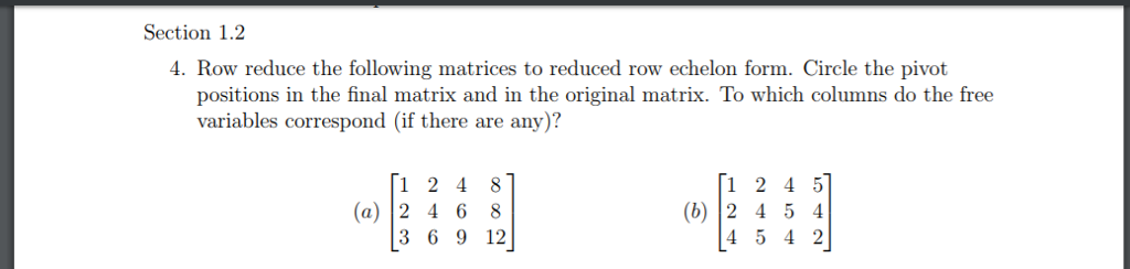 Solved Linear Algebra Questions A B Please Explain W Chegg Com