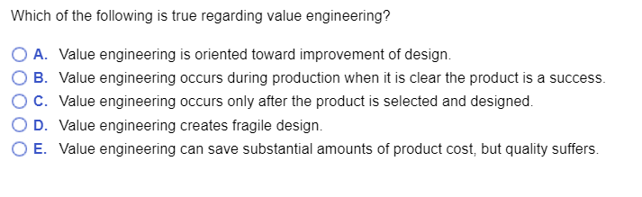 Which Of The Following Is True Regarding Value Chegg 