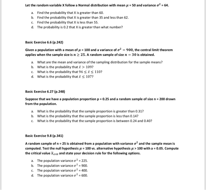 Solved Let The Random Variable X Follow A Normal Distribu Chegg Com