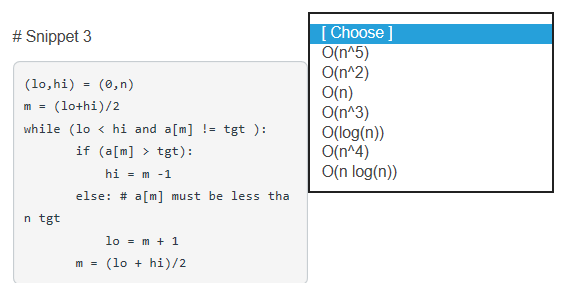 Solved Below Are Code Snippets In Python That Iterate Thr Chegg Com