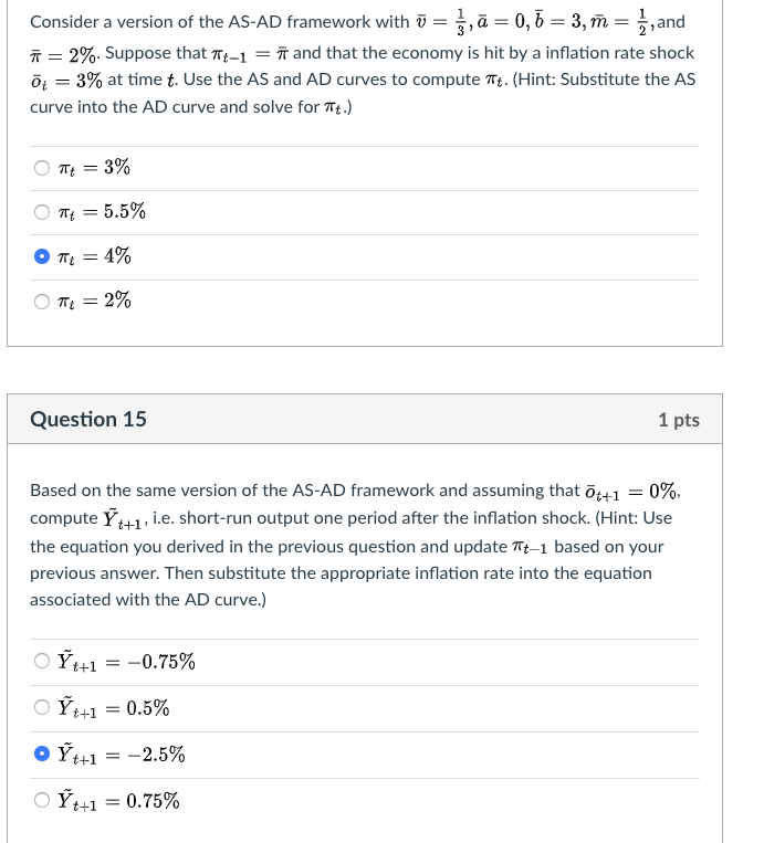 Consider A Version Of The As Ad Framework With U 2 Chegg Com