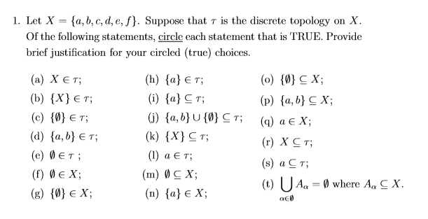 Solved 1 Let X A B C D E F Suppose That T Is The Chegg Com