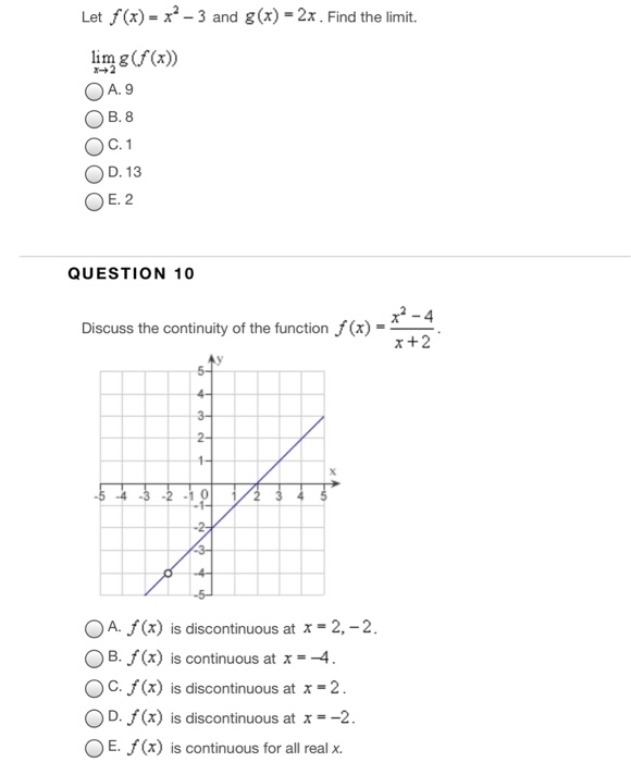 Let F X X 2 3 And G X 2x Find The Limit Chegg Com