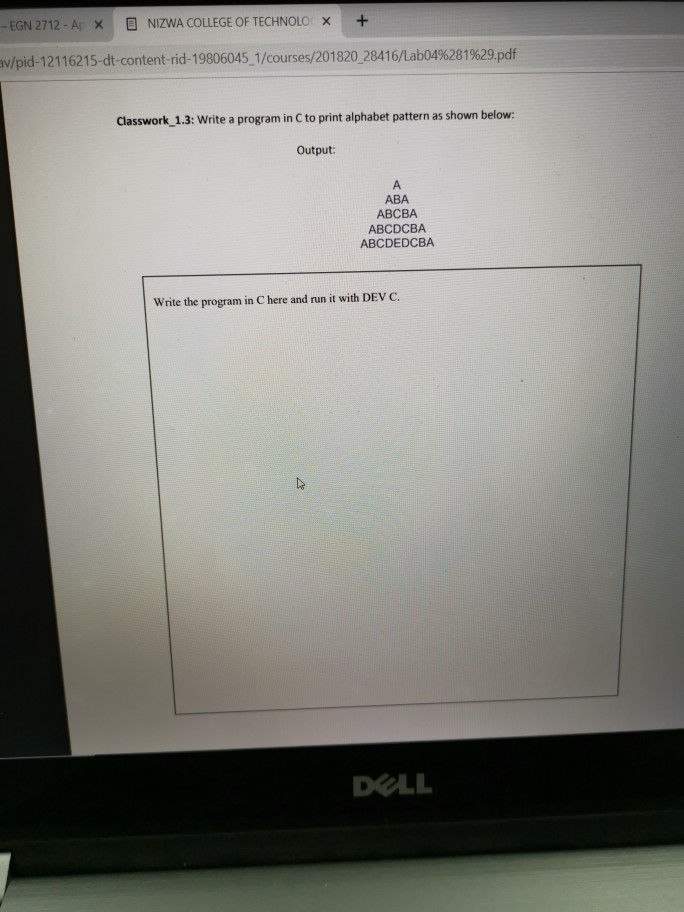 -EGN 2712-A × 目 NIZWA COLL EGE OF TECHNOLO x | + v/pid-121 1621 5-dt-content-rid-19806045-1/courses/201 820.2841 6/Lab0496281