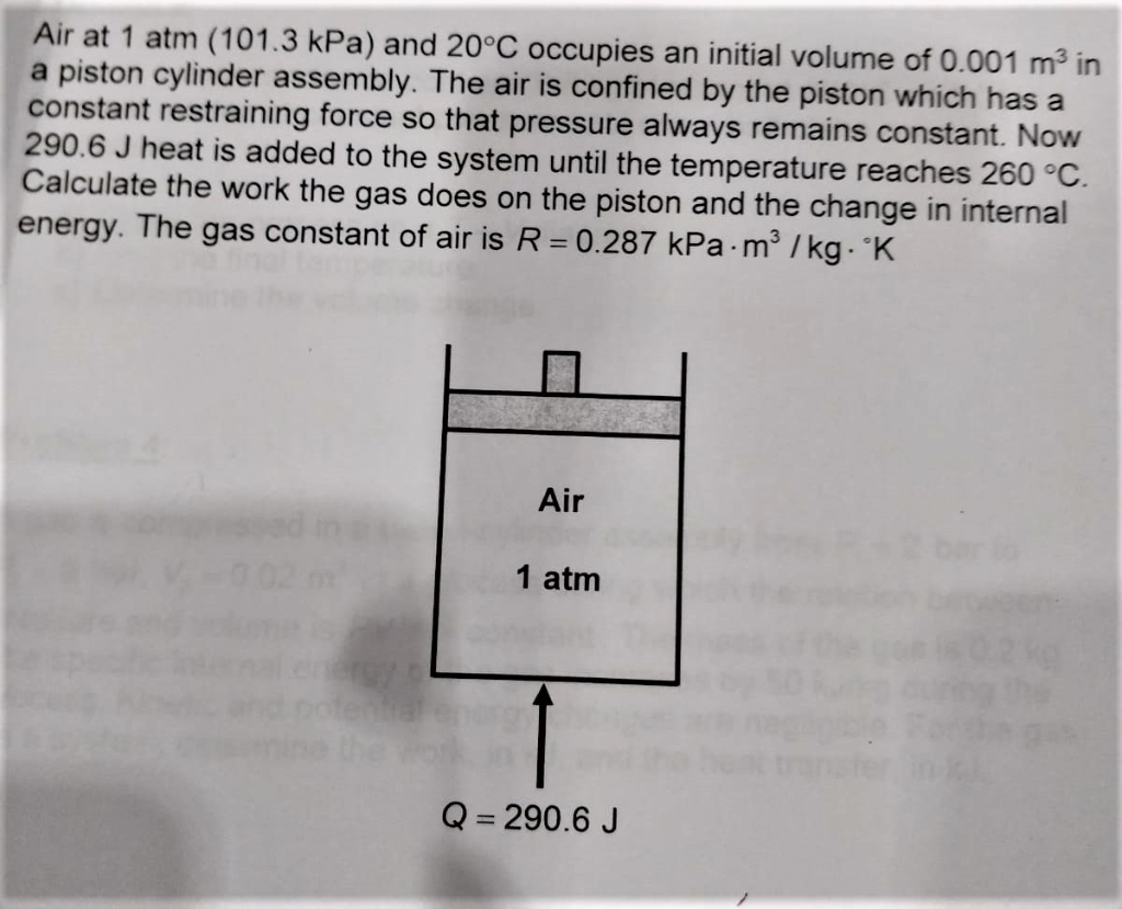 solved air at 1 atm 101 3 kpa and 20
