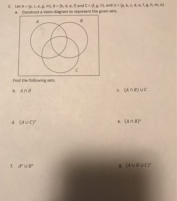 Solved Let A A C E G M B B D E F And C Chegg Com